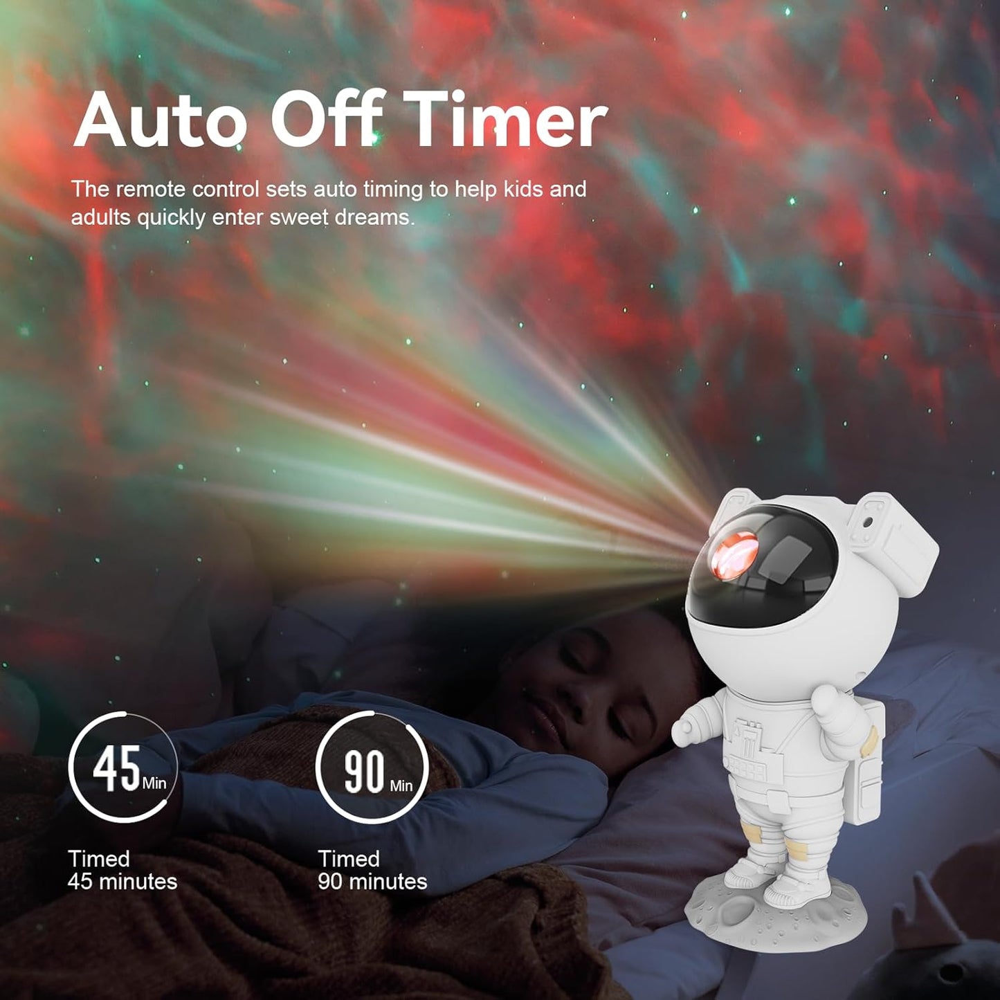 Star Projector Galaxy Night Light - Astronaut Space Projector
