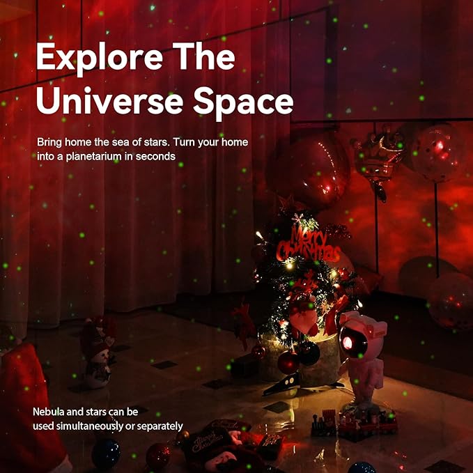 Star Projector Galaxy Night Light - Astronaut Space Projector