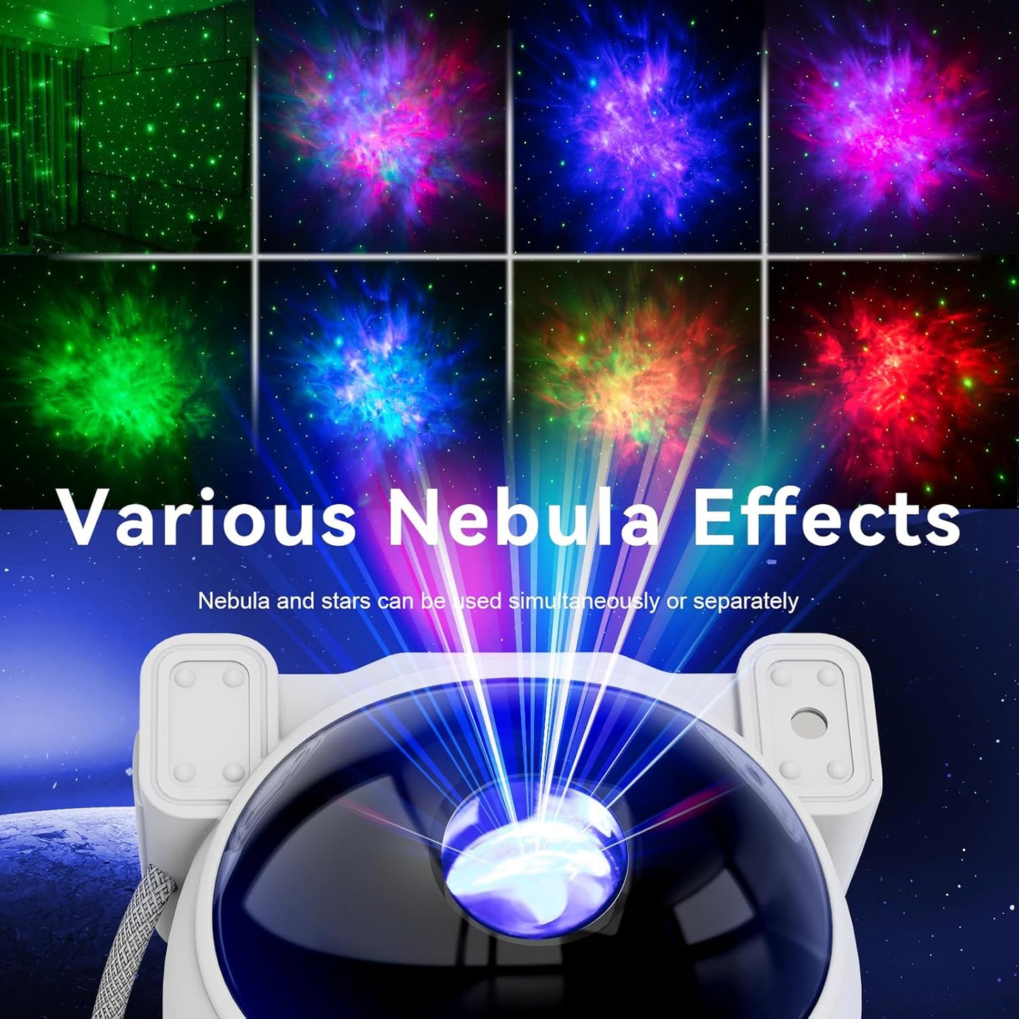 Star Projector Galaxy Night Light - Astronaut Space Projector