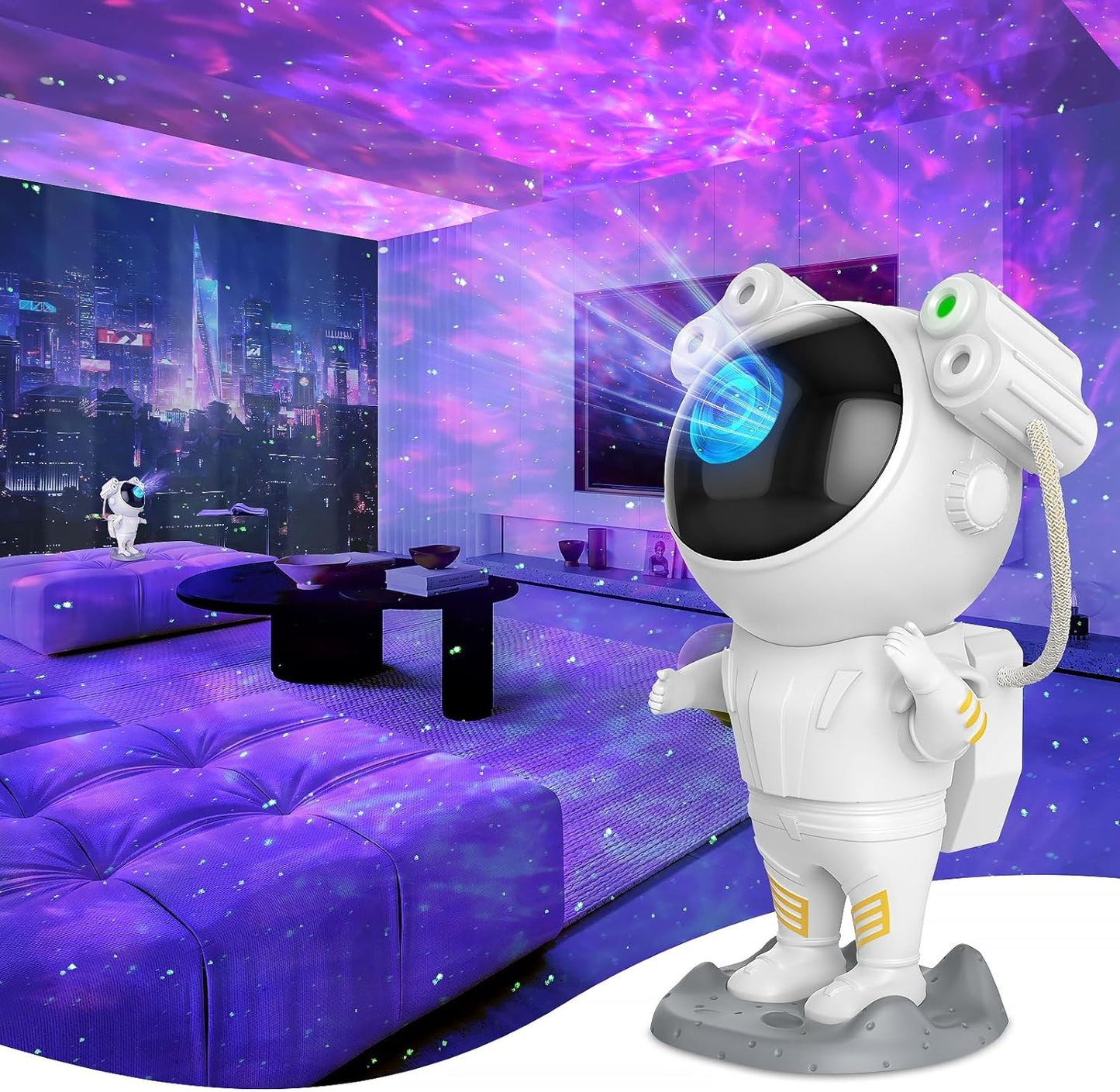 Star Projector Galaxy Night Light - Astronaut Space Projector